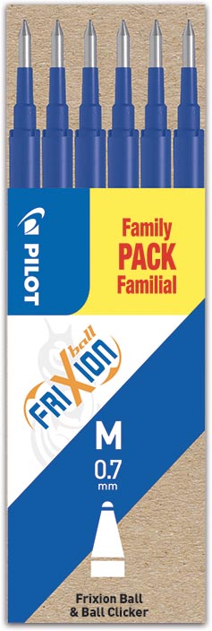 Pilot vulling voor Frixion Ball en Frixion Ball Clicker blauw, etui met 6 stuks afbeelding