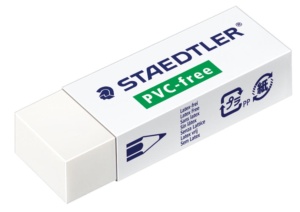 Staedtler PVC-vrije gum ft 65 x 23 x 13 mm afbeelding