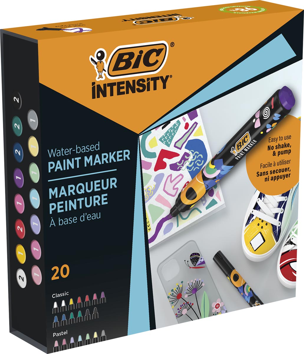 BIC Intensity paintmarker, set van 20 stuks afbeelding