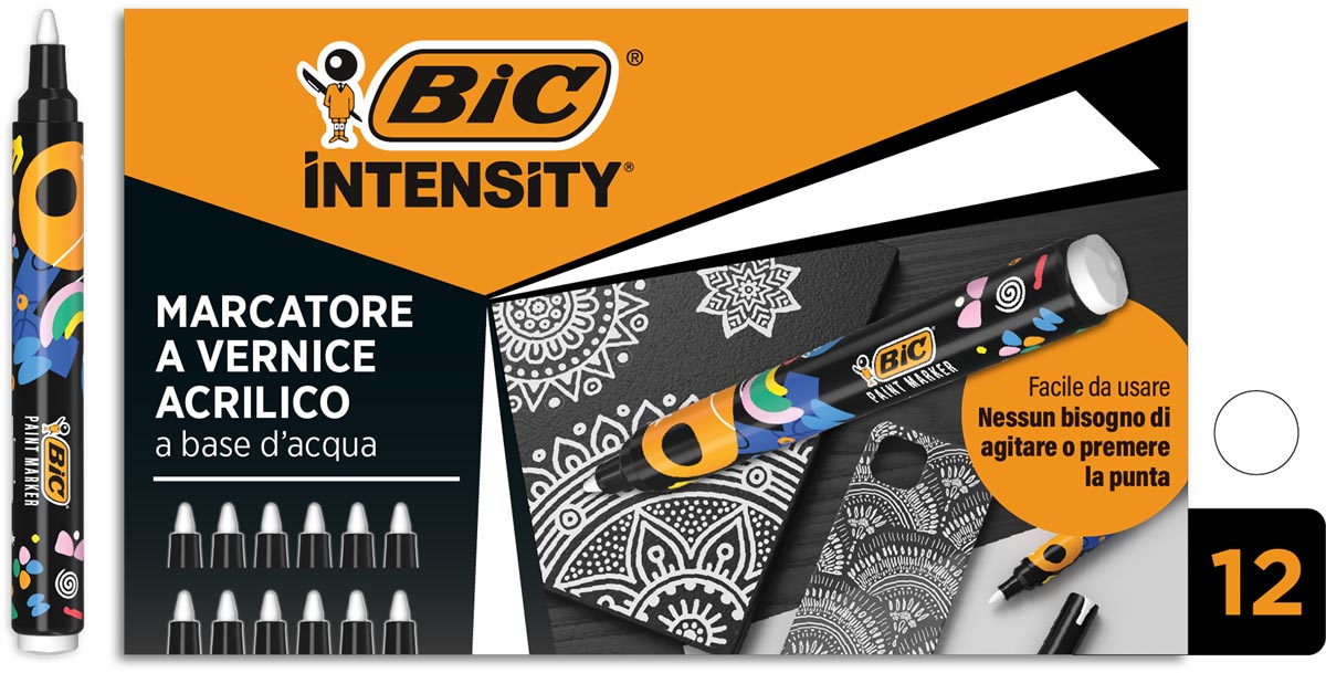 BIC Intensity paintmarker, wit afbeelding