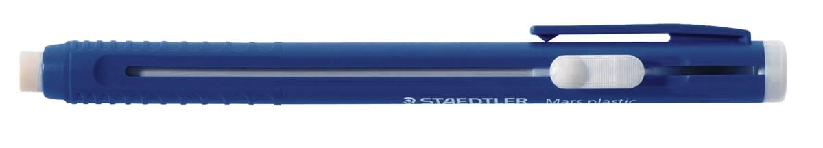 Staedtler gum Mars Plastic gumhouder, blauw lichaam afbeelding