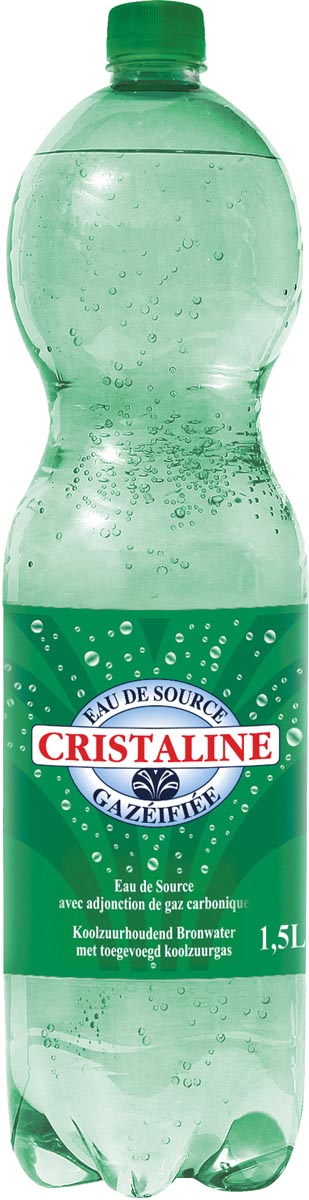 Cristaline bruiswater, fles van 1,5 liter, pak van 6 stuks