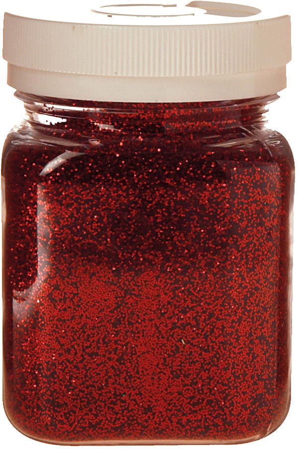 Bouhon Glitterpoeder, pot van 115 g, rood