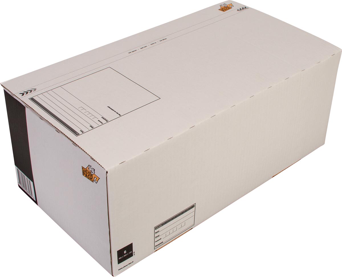 Cleverpack postpakketdoos, ft 486 x 250 x 185 mm, pak van 5