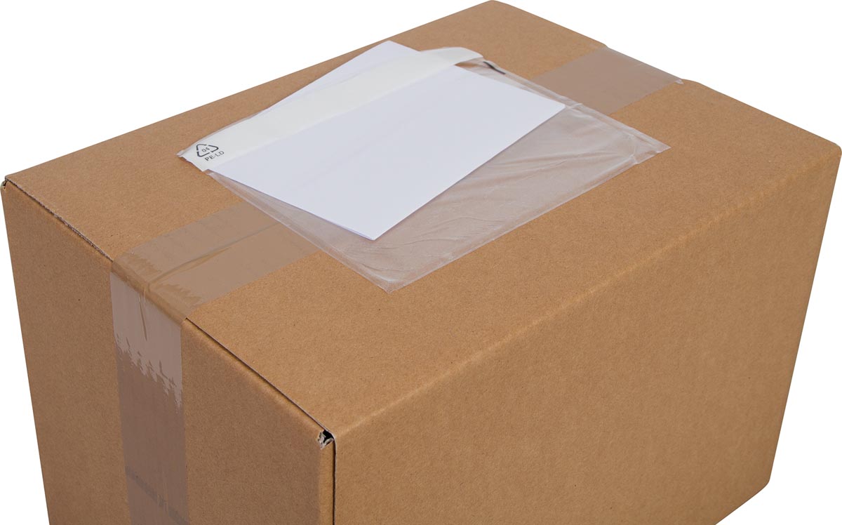 Cleverpack documenthouder, onbedrukt, ft 165 x 112 mm, pak van 100 stuks afbeelding