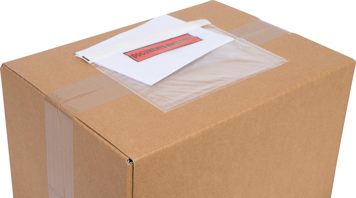 Cleverpack documenthouder Documents Enclosed, ft 175 x 115 mm, pak van 100 stuks afbeelding