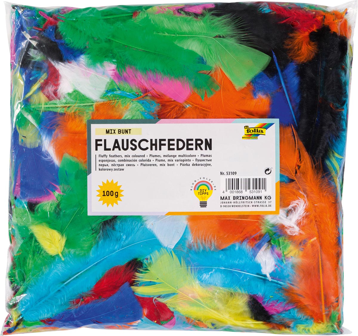 Folia Fleece veren 100 g afbeelding