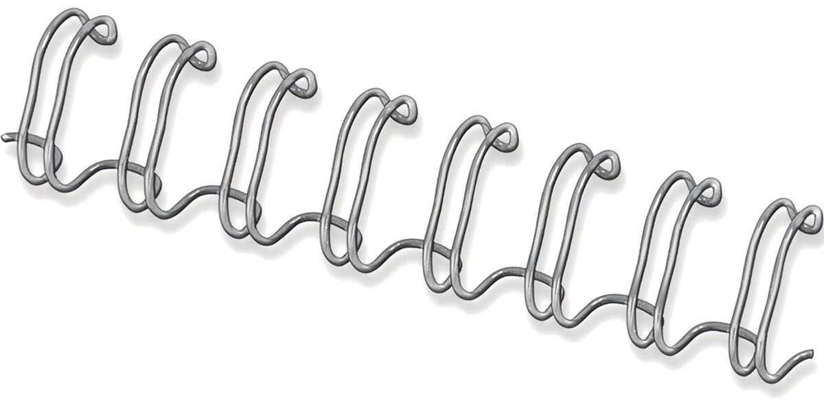 Fellowes draadruggen, doos van 100 stuks, 10 mm, zilver afbeelding