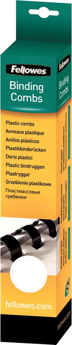 Fellowes bindruggen, pak van 25 stuks, 8 mm, wit afbeelding