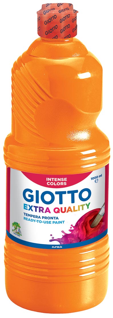 Giotto Extra Quality Plakkaatverf Fles Van 1000 Ml Oranje huismerk kopen in de aanbieding