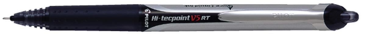 Pilot Roller Hi-Tecpoint V5 RT Retractable, schrijfbreedte 0,25 mm, zwart