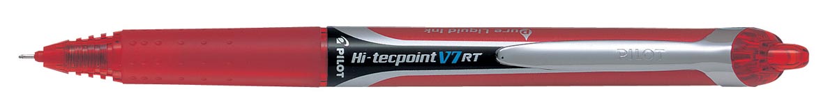 Pilot Roller Hi-Tecpoint V5 en V7 Retractable V7, schrijfbreedte 0,35 mm, rood