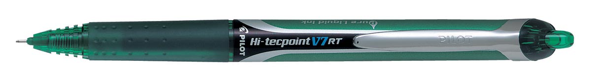 Pilot Roller Hi-Tecpoint V5 en V7 Retractable V7, schrijfbreedte 0,35 mm, groen