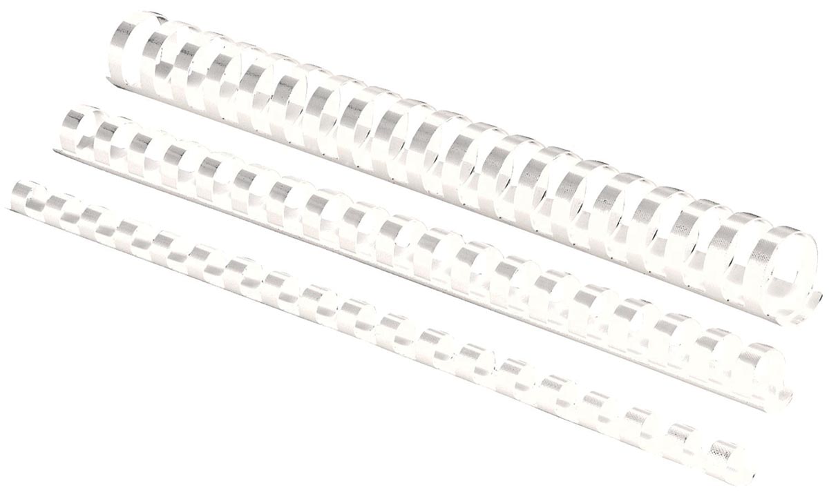 Fellowes bindruggen, pak van 100 stuks, 6 mm, wit afbeelding