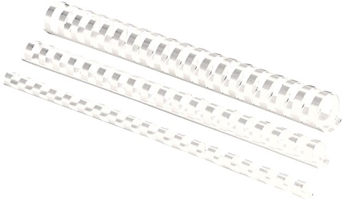 Fellowes bindruggen, pak van 100 stuks, 8 mm, wit