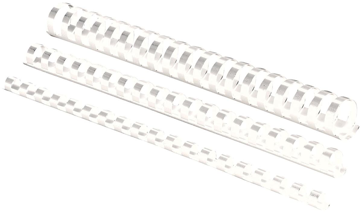 Fellowes bindruggen, pak van 100 stuks, 8 mm, wit afbeelding
