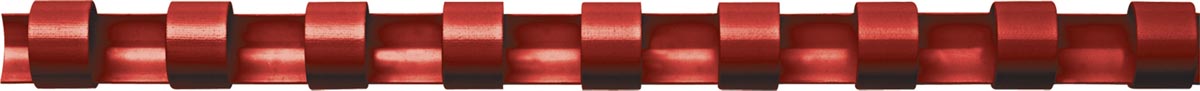 Fellowes bindruggen, pak van 100 stuks, 10 mm, rood