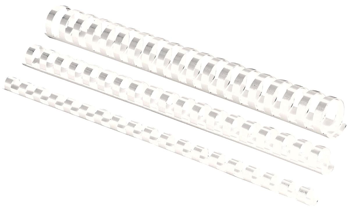 Fellowes bindruggen, pak van 100 stuks, 12 mm, wit