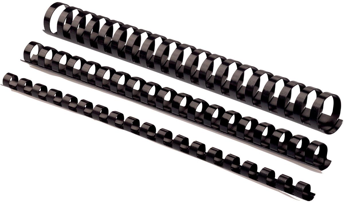 Fellowes bindruggen, pak van 100 stuks, 12 mm, zwart afbeelding