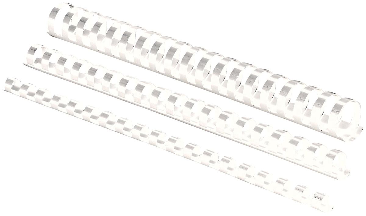 Fellowes bindruggen, pak van 100 stuks, 16 mm, wit afbeelding