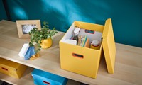 Leitz Cosy Click & Store kubus grote opbergdoos, geel-1