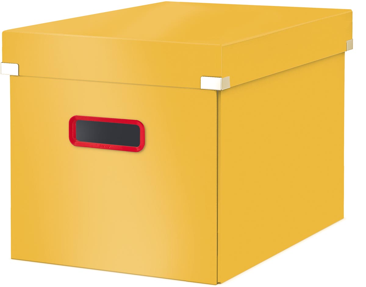 Leitz Cosy Click & Store kubus grote opbergdoos, geel afbeelding