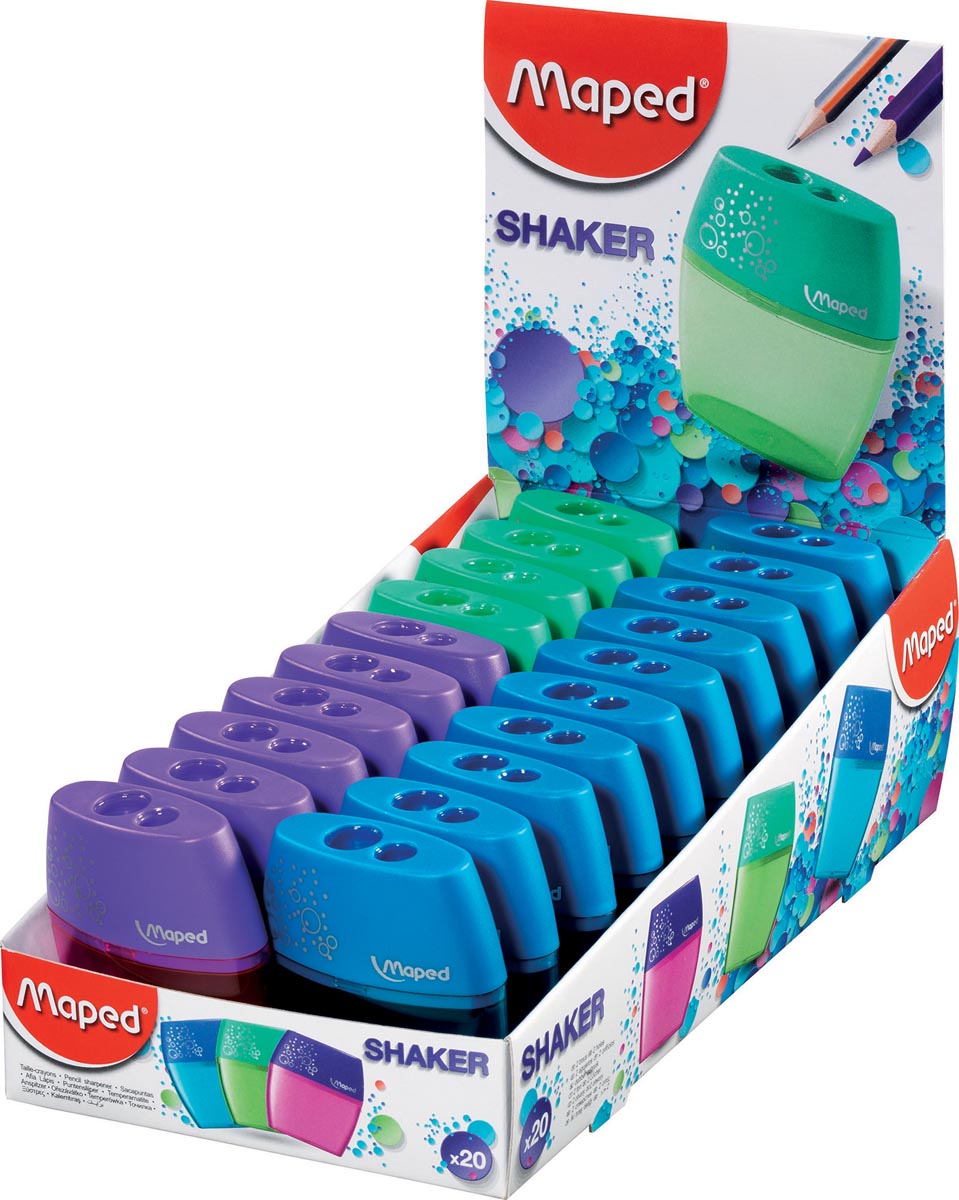 Maped Potloodslijper Shaker 2-gaats, in een doos