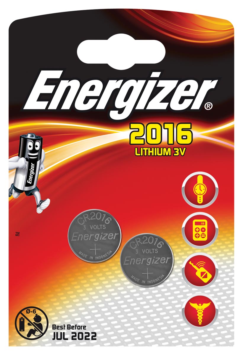 Energizer Knoopcel Cr2016 Blister Van 2 Stuks huismerk kopen in de aanbieding Energizer Knoopcel Cr2016 Blister Van 2 Stuks huismerk kopen in de aanbieding