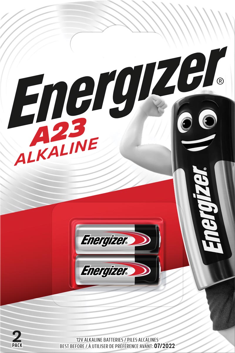 Energizer batterij Alkaline A23, blister van 2 stuks Energizer batterij Alkaline A23, blister van 2 stuks