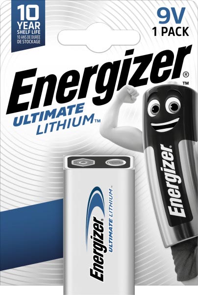 Energizer batterij Lithium 9V, op blister afbeelding