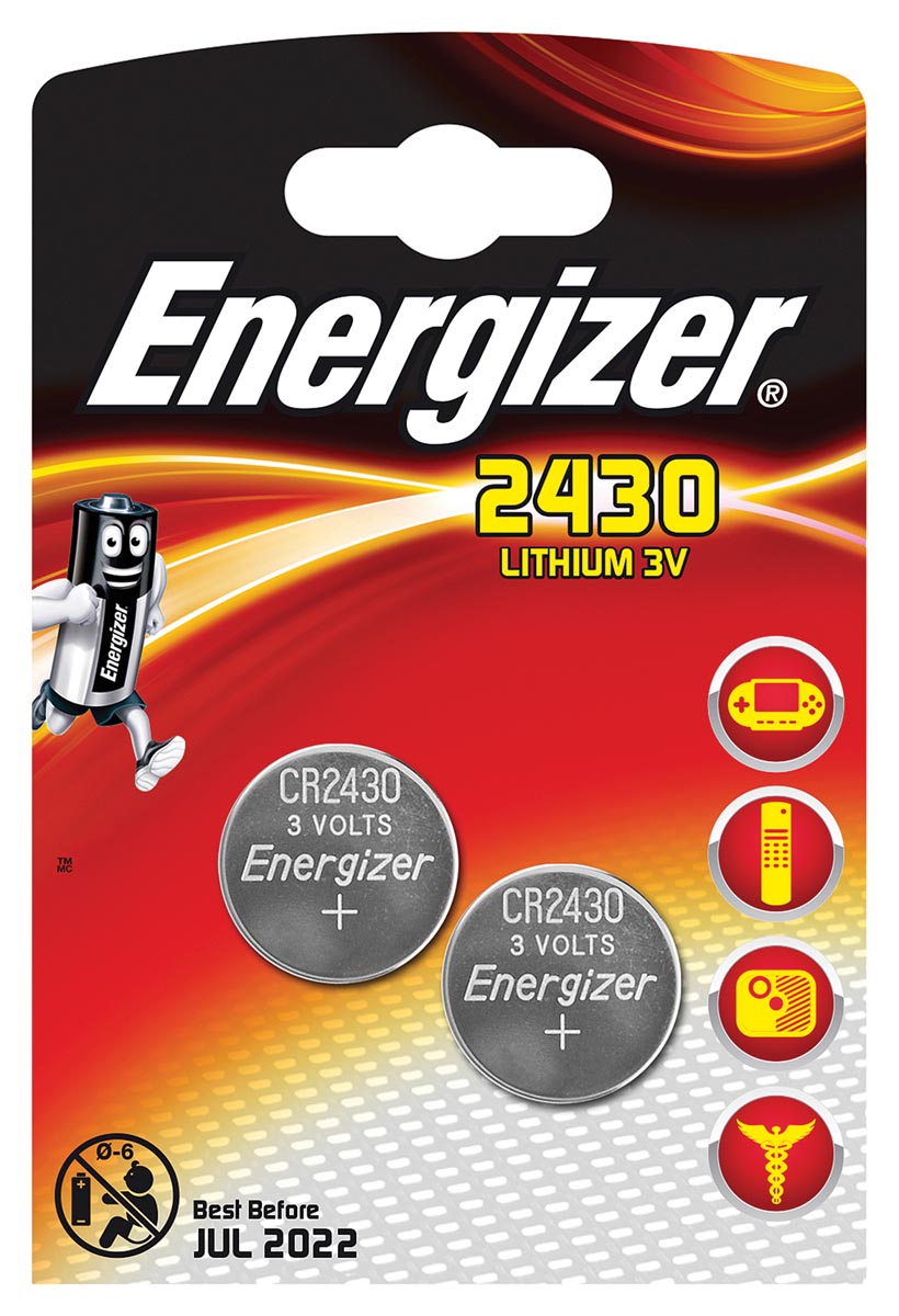 Energizer Knoopcel Cr2430 Blister Van 2 Stuks huismerk kopen in de aanbieding