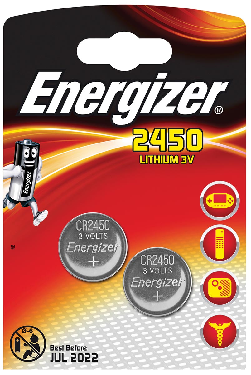 Energizer Knoopcel Cr2450 Blister Van 2 Stuks huismerk kopen in de aanbieding