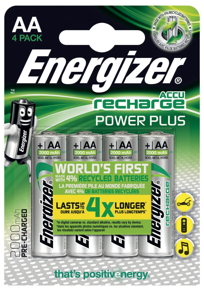 Energizer Herlaadbare Batterijen Power Plus Aa Blister Van 4 Stuks huismerk kopen in de aanbieding Energizer Herlaadbare Batterijen Power Plus Aa Blister Van 4 Stuks huismerk kopen in de aanbieding