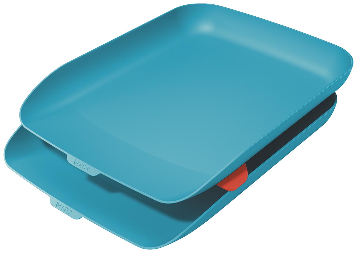 Leitz Cosy brievenbakje, blauw, set van 2 stuks