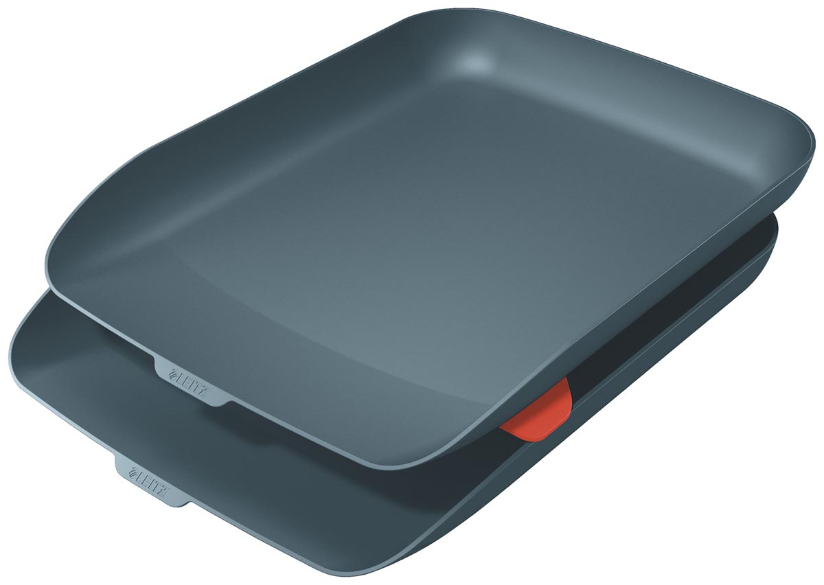 Leitz Cosy brievenbakje, grijs, set van 2 stuks