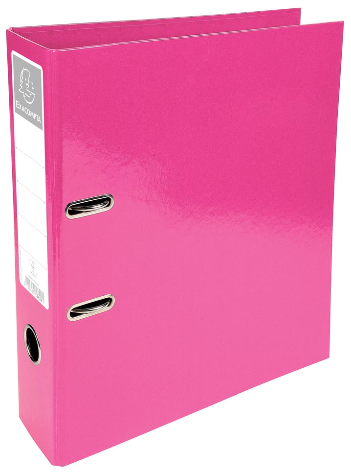 Exacompta Iderama ordner, ft A4, rug van 7 cm, roze afbeelding
