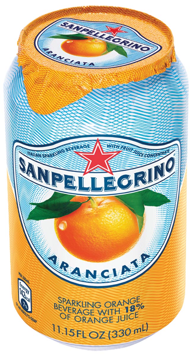 San Pellegrino limonade aranciata, blik van 33 cl, pak van 6 stuks