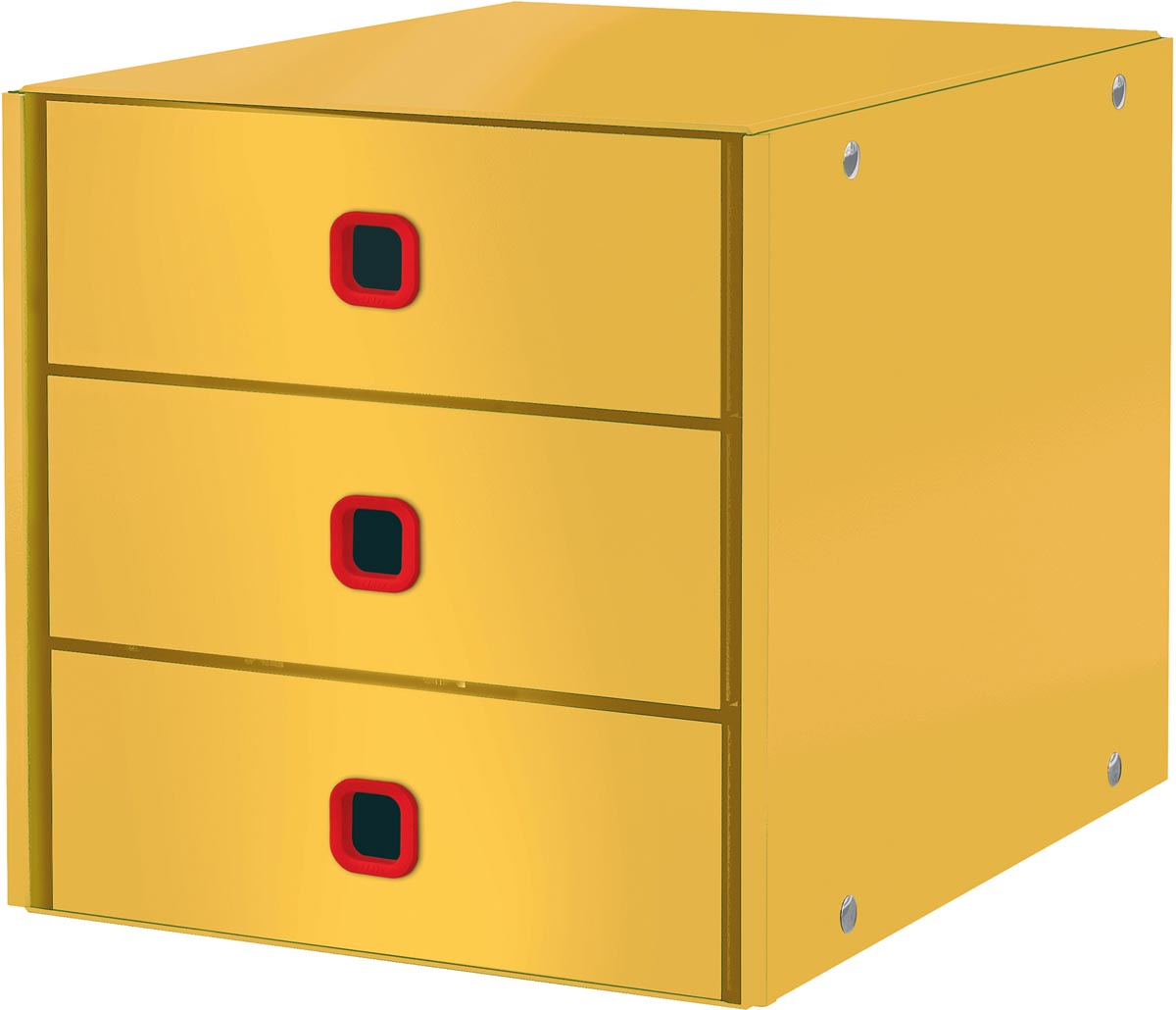 Leitz Click & Store Cosy ladenblok, 3 laden, geel Leitz Click & Store Cosy ladenblok, 3 laden, geel