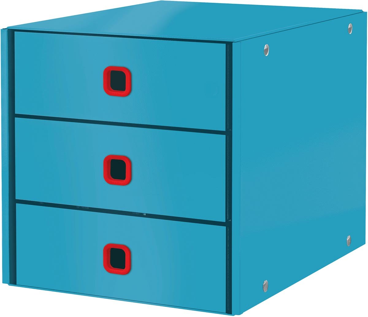 Leitz Click & Store Cosy ladenblok, 3 laden, blauw Leitz Click & Store Cosy ladenblok, 3 laden, blauw