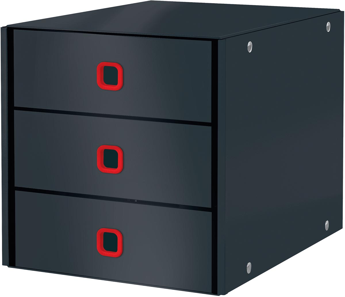 Leitz Click & Store Cosy ladenblok, 3 laden, grijs afbeelding