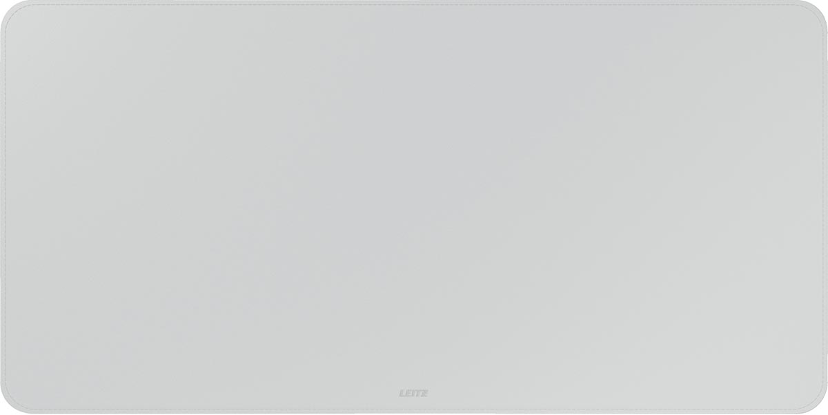 Leitz bureauonderlegger en muismat, lederlook, ft 80 x 40 cm, lichtgrijs