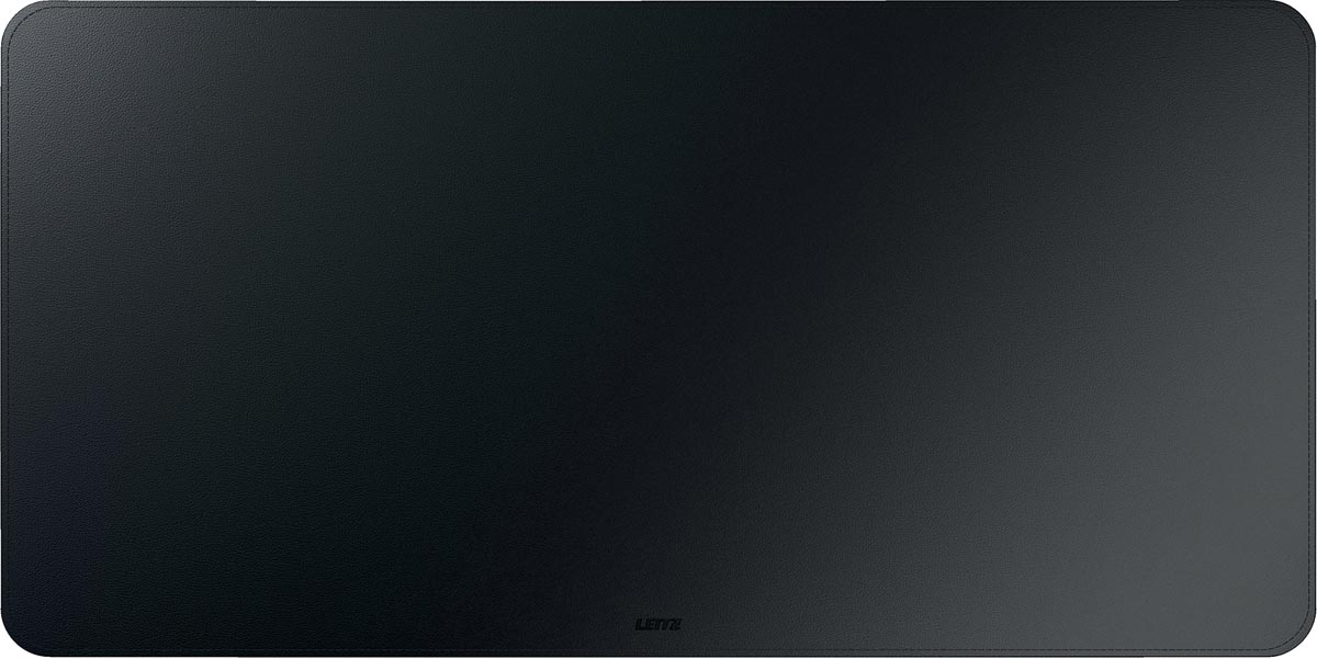 Leitz bureauonderlegger en muismat, lederlook, ft 80 x 40 cm, zwart