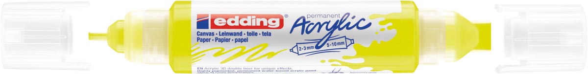 Edding 3D Acrylic marker double liner neongeel