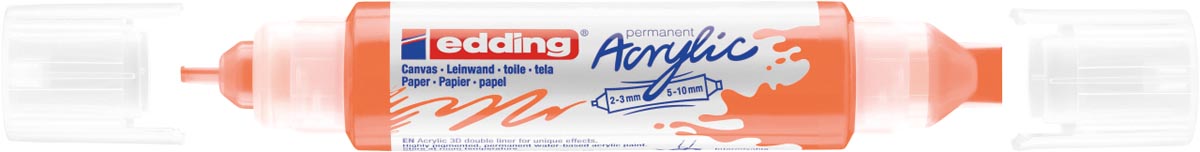 Edding 3D Acrylic marker double liner neonoranje