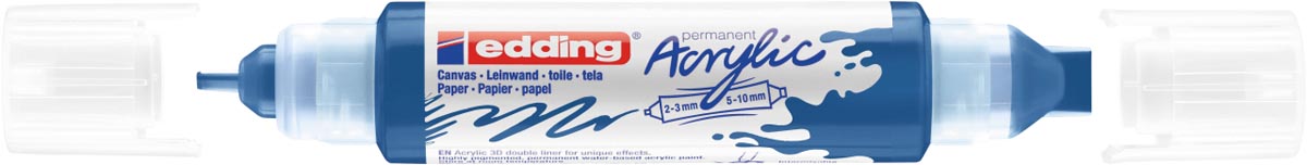 Edding 3D Acrylic marker double liner gentiaanblauw