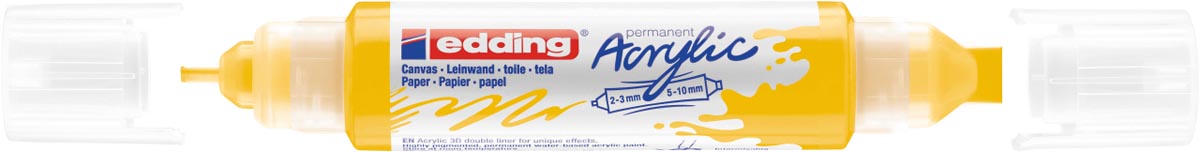 Edding 3D Acrylic marker double liner verkeersgeel