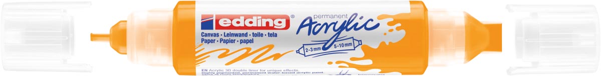 Edding 3D Acrylic marker double liner zonnegeel
