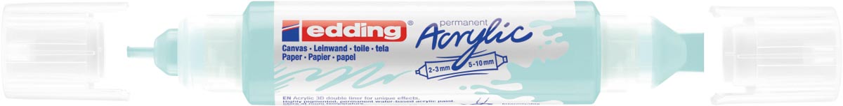 Edding 3D Acrylic marker double liner pastelblauw