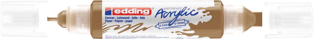 Edding 3D Acrylmarker double liner rijkgoud