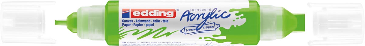 Edding 3D Acrylmarker double liner geelgroen